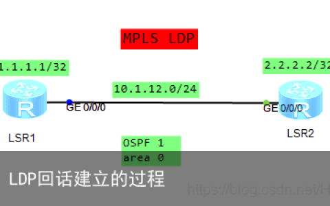 华为 LDP回话建立的过程