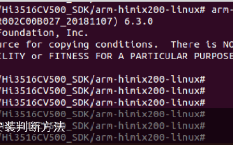 海思Hi3516dv300交叉编译工具链安装判断方法
